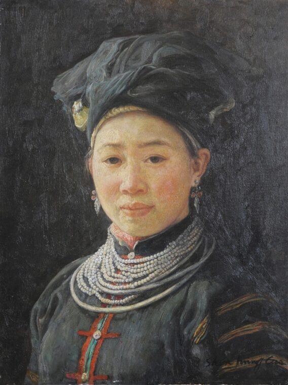 Shen Ming Cun Beauty, Yi Tribe modern chinese art for sale