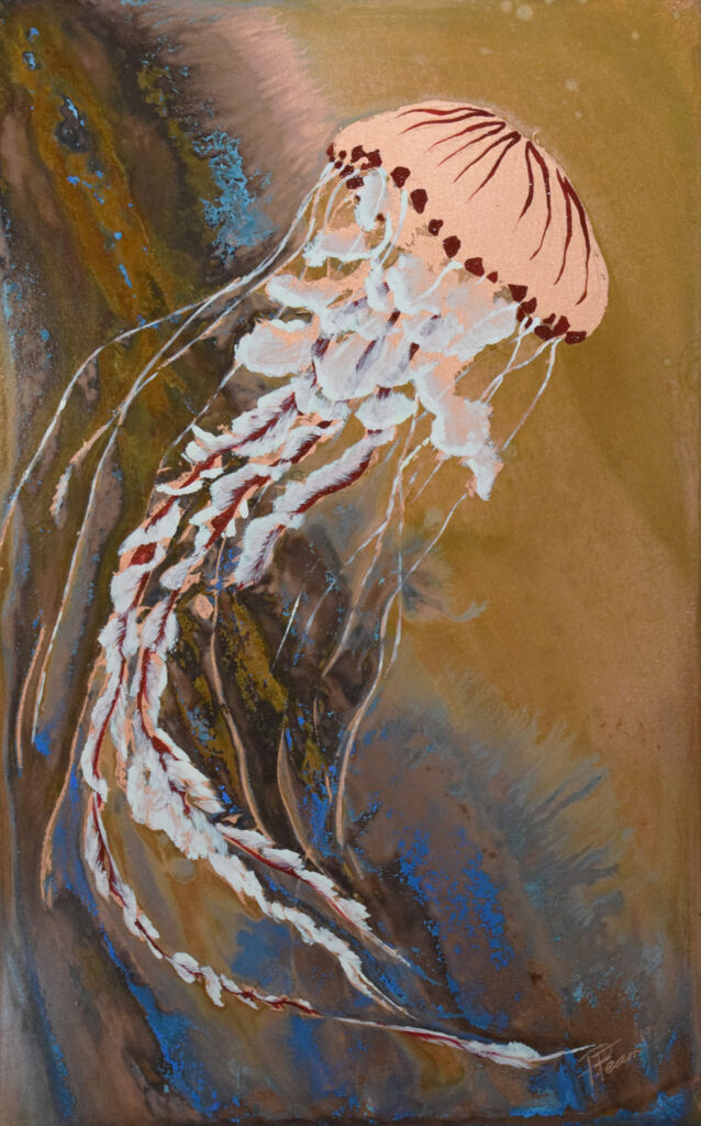 Paul Fearn The Sting jellyfish wall art for sale