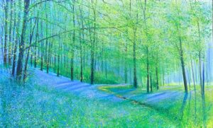 John Connolly Lockdown Blues magical forest painting for sale