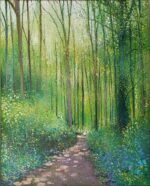 John Connolly Bradgate Woods pathway painting