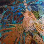 Paul Fearn Predator lionfish bronze painting