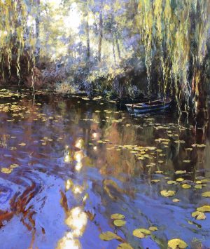 John Hammond Sun on the Water impressionist painting