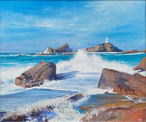 John Connolly Corbiere Lighthouse painting