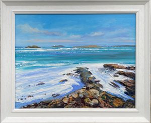 John Connolly Scilly on the Rocks framed